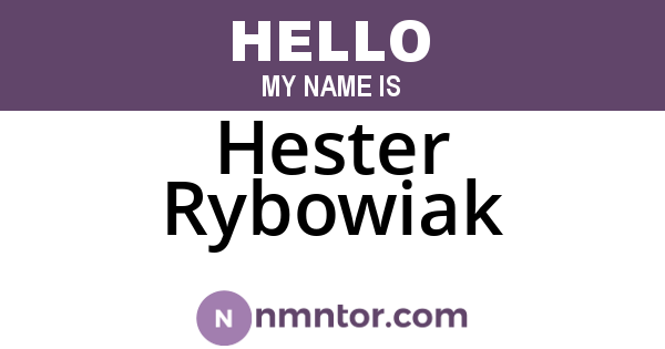 Hester Rybowiak