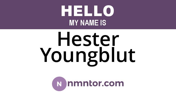 Hester Youngblut