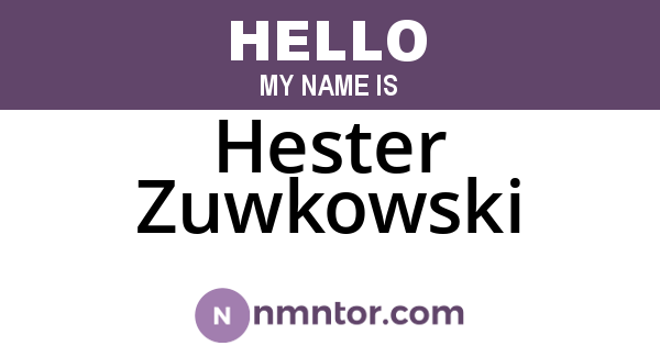 Hester Zuwkowski