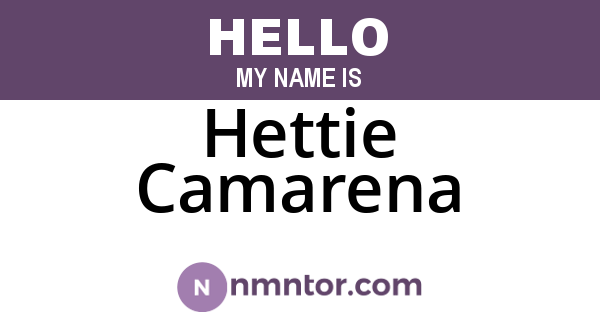 Hettie Camarena