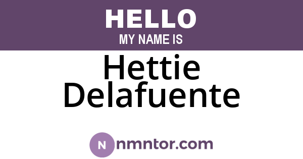 Hettie Delafuente