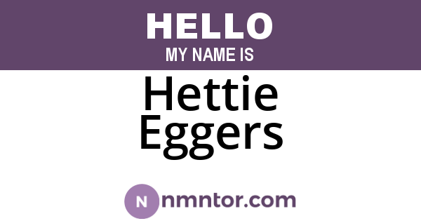 Hettie Eggers
