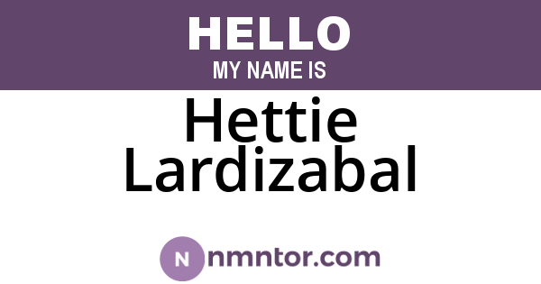 Hettie Lardizabal