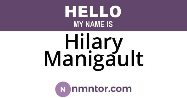Hilary Manigault