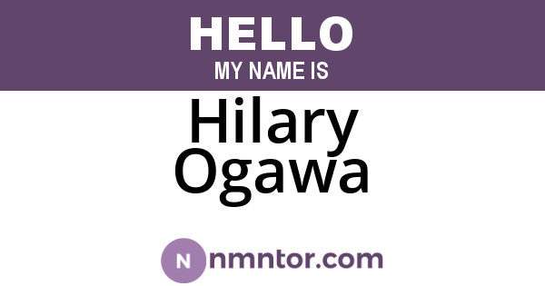 Hilary Ogawa