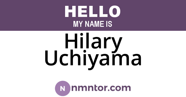 Hilary Uchiyama