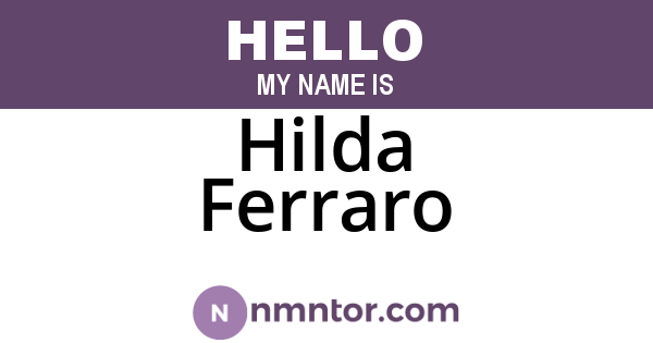 Hilda Ferraro