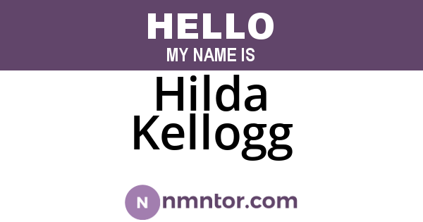 Hilda Kellogg