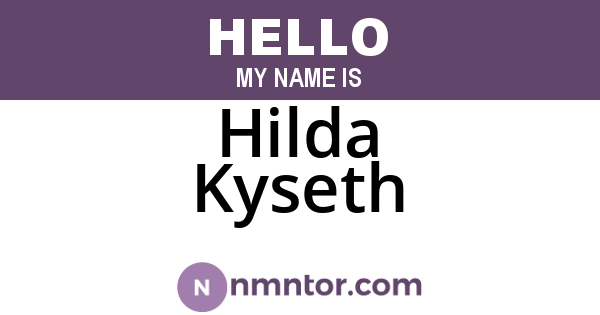 Hilda Kyseth