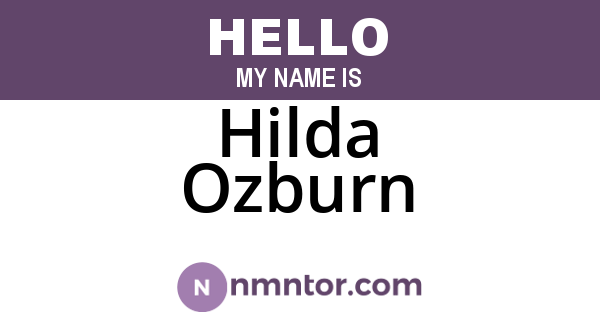 Hilda Ozburn