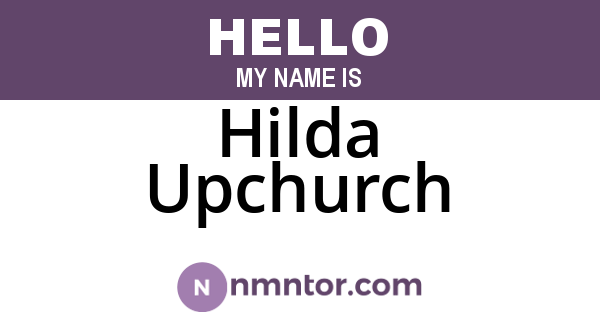 Hilda Upchurch