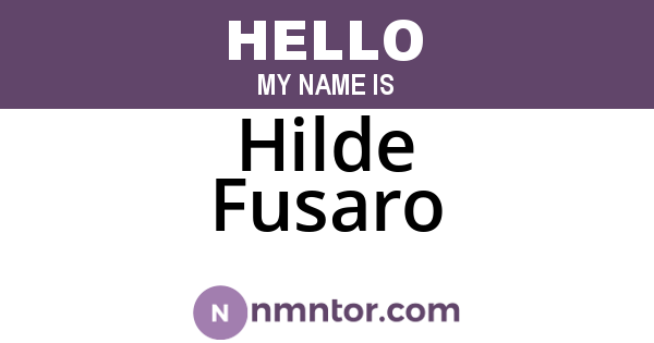 Hilde Fusaro