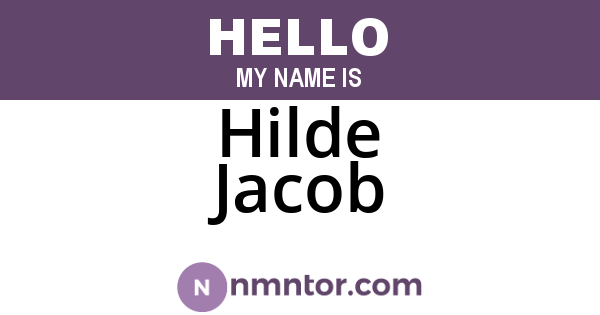 Hilde Jacob