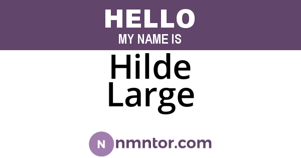 Hilde Large