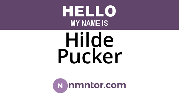 Hilde Pucker