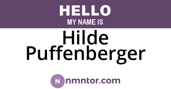 Hilde Puffenberger