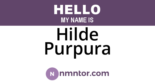 Hilde Purpura