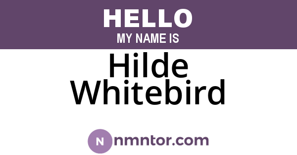Hilde Whitebird