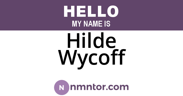 Hilde Wycoff