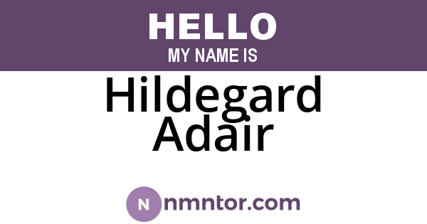 Hildegard Adair