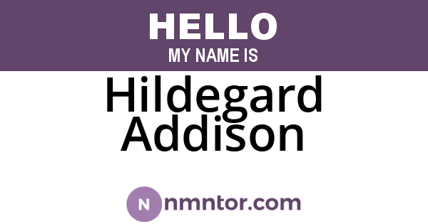 Hildegard Addison
