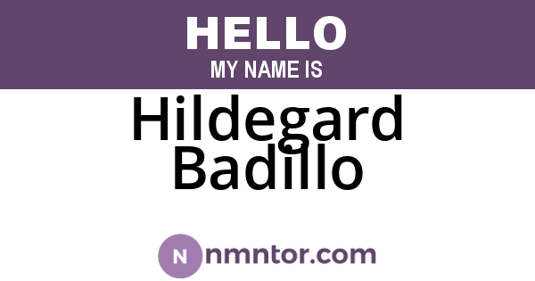 Hildegard Badillo
