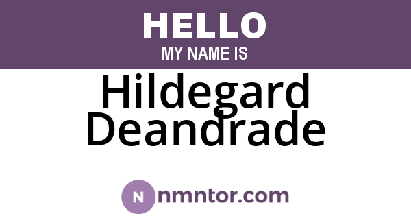 Hildegard Deandrade