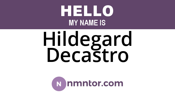Hildegard Decastro