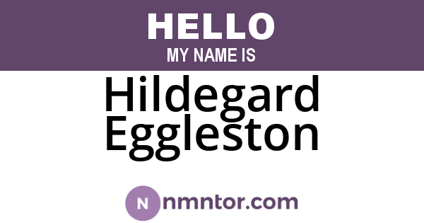 Hildegard Eggleston