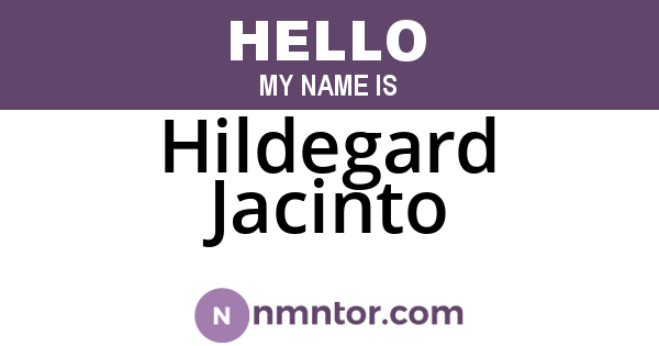 Hildegard Jacinto