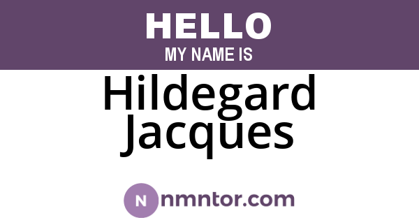 Hildegard Jacques