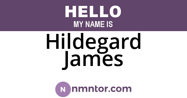 Hildegard James