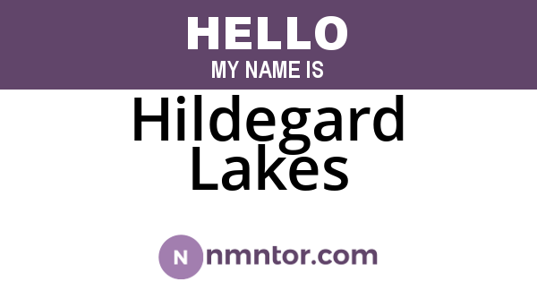 Hildegard Lakes