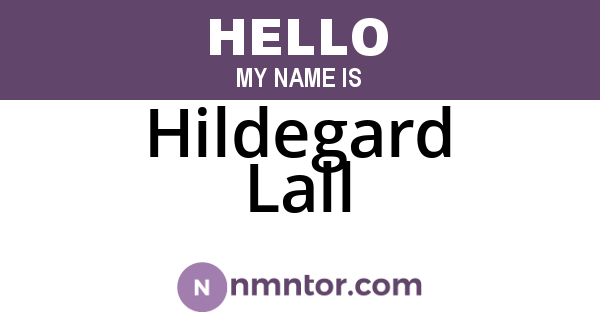 Hildegard Lall