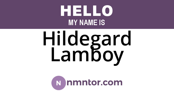 Hildegard Lamboy
