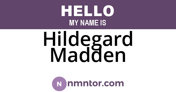 Hildegard Madden