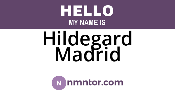 Hildegard Madrid