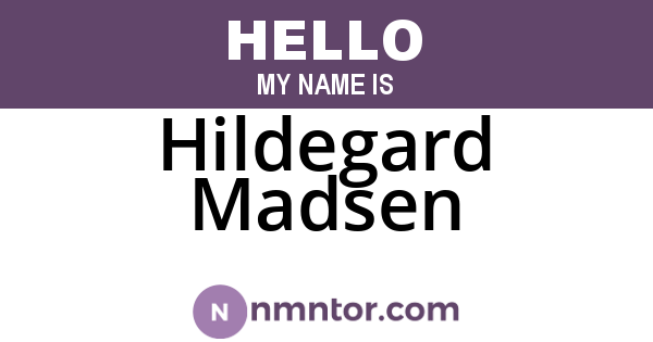 Hildegard Madsen