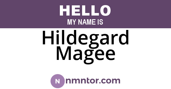 Hildegard Magee