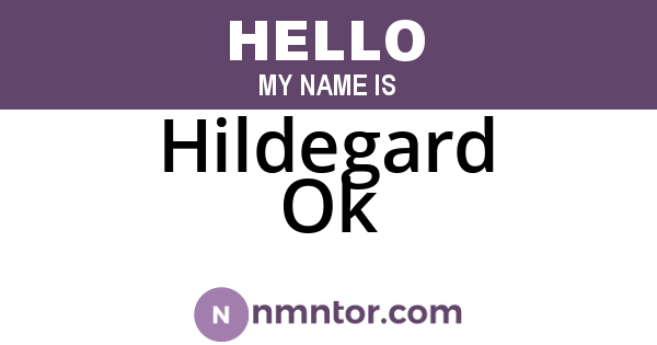 Hildegard Ok