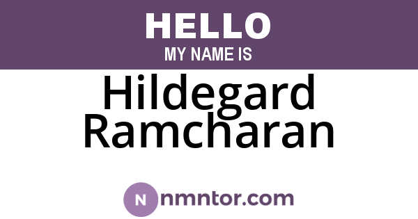Hildegard Ramcharan