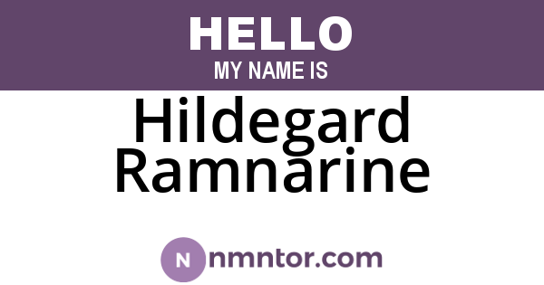 Hildegard Ramnarine