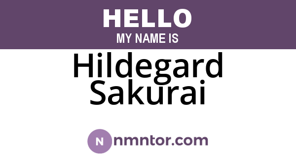 Hildegard Sakurai