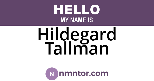 Hildegard Tallman