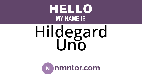 Hildegard Uno