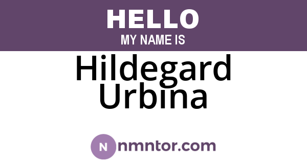 Hildegard Urbina