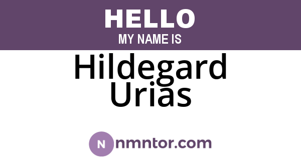 Hildegard Urias