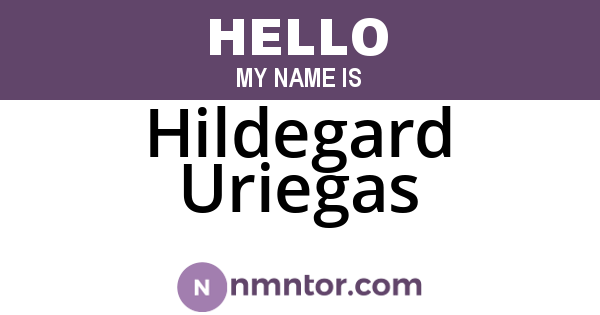 Hildegard Uriegas