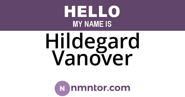 Hildegard Vanover