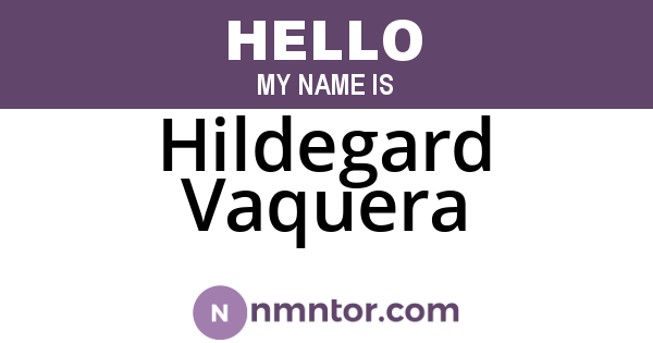 Hildegard Vaquera